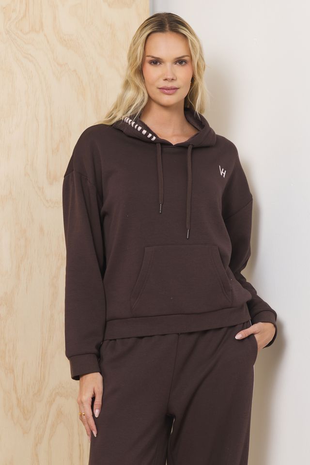 Vintage Havana Espresso Teddy Fleece 2-Piece Set