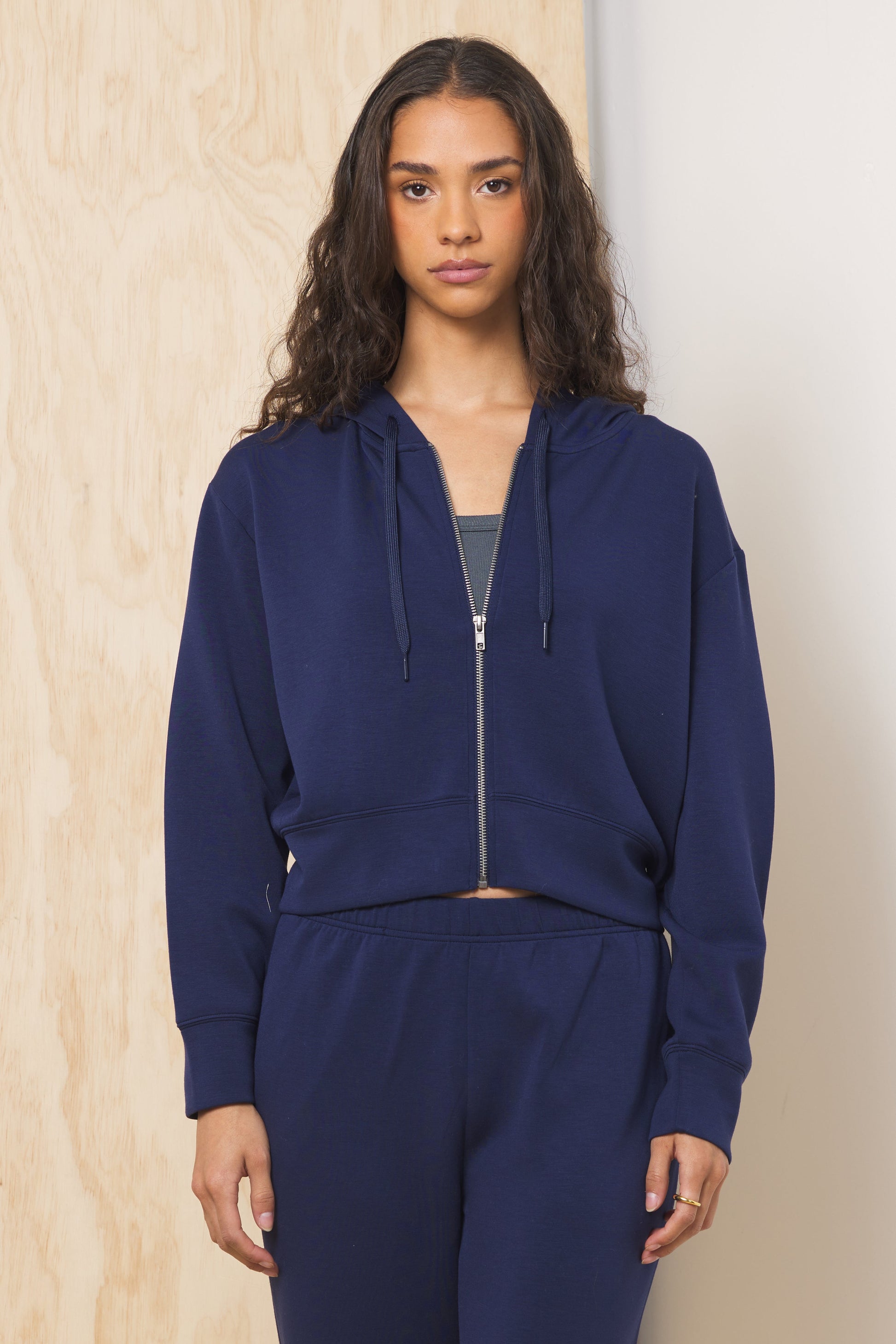 Vintage Havana Navy Cloud Fleece 2-Piece Set