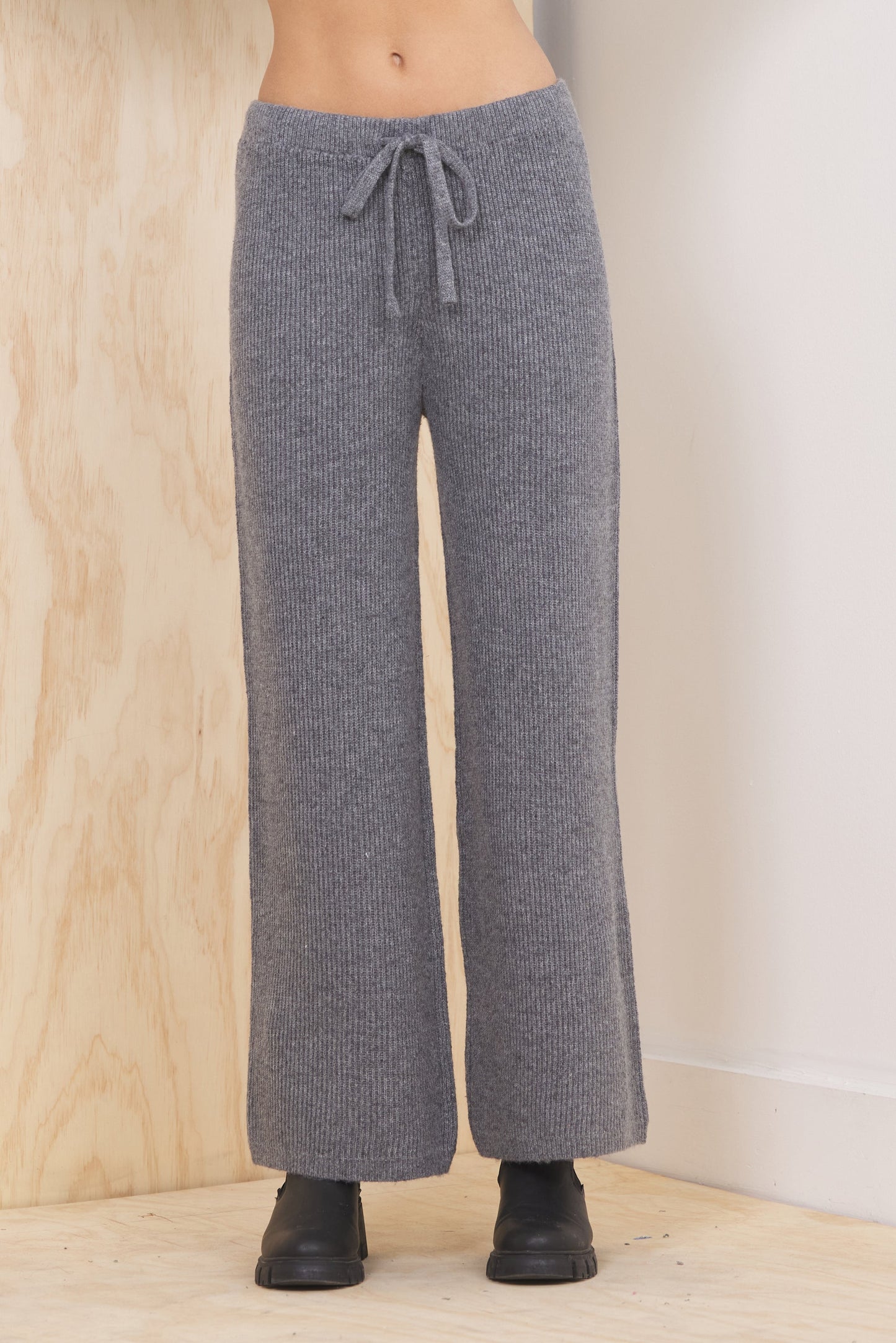 Vintage Havana Heather Grey Sweater Terry 2-Piece Set