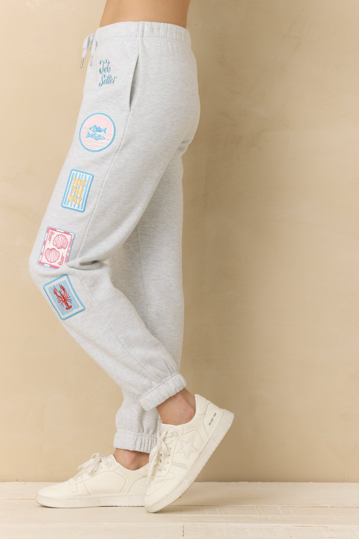 Vintage Havana Ultra Fleece Joggers with Patches & Embroidery