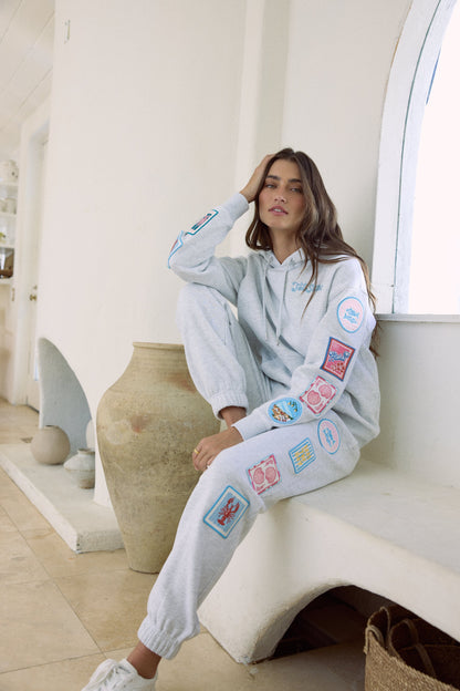 Vintage Havana Ultra Fleece Joggers with Patches & Embroidery