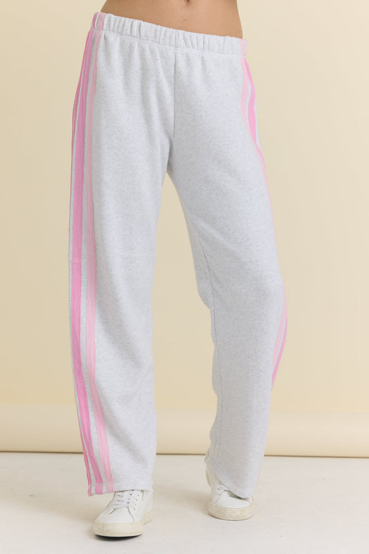 Vintage Havana Wide Leg Pant with Twill Tape Stripe
