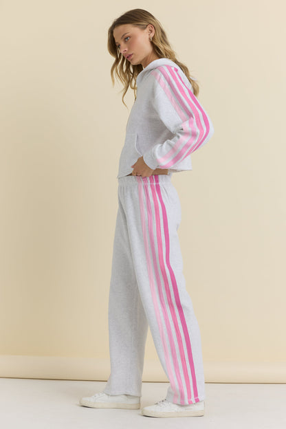 Vintage Havana Wide Leg Pant with Twill Tape Stripe