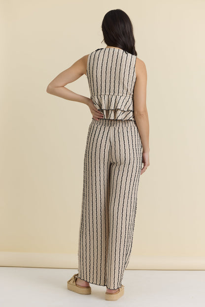 Vintage Havana Novelty Knit Wide Leg Pants