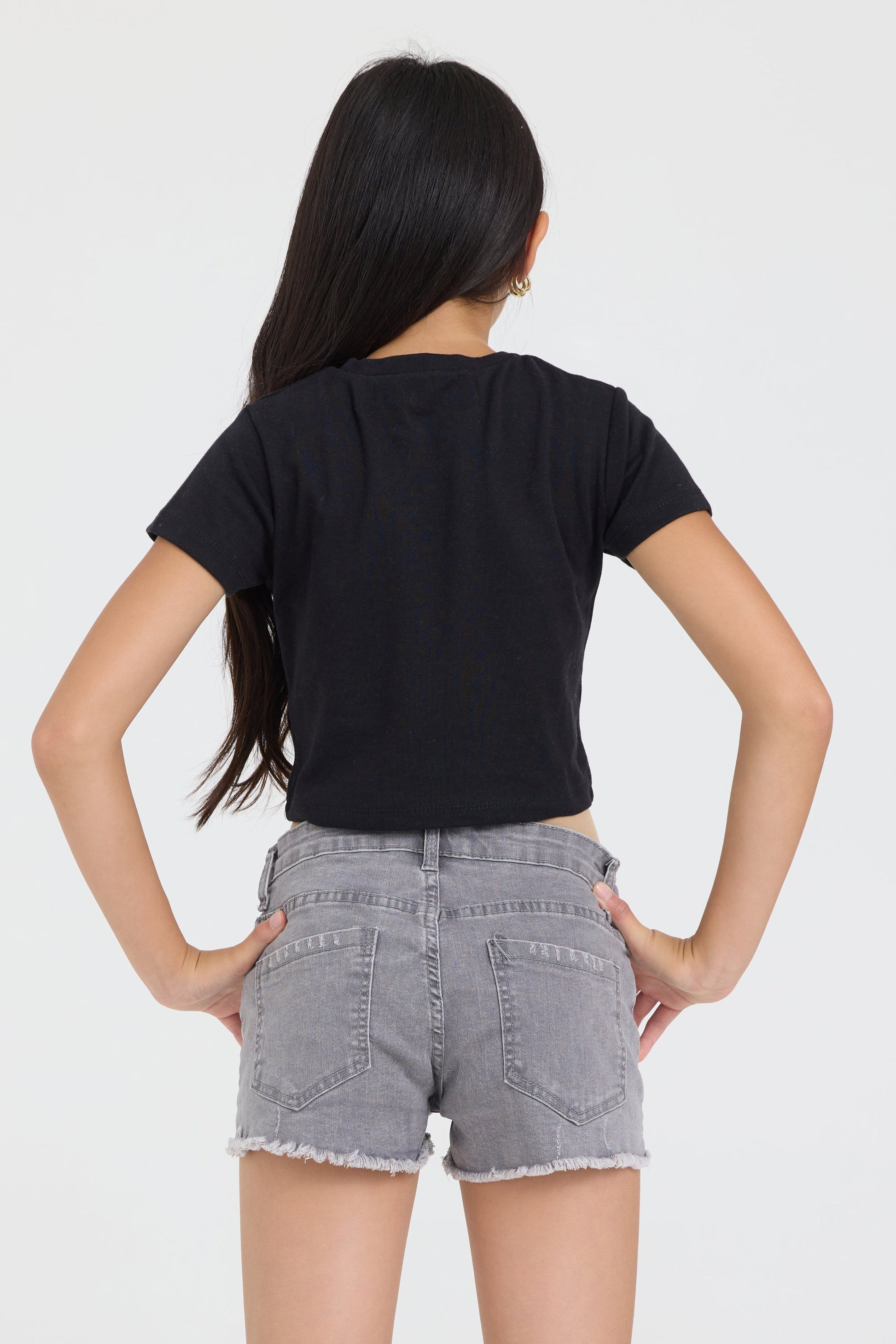 Vintage Havana Kids Vintage Grey Fray Short