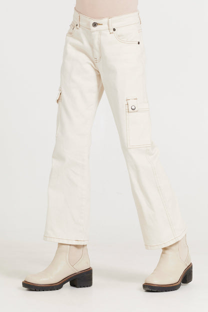 Cream Vintage Havana Kids Cream Cargo Jean
