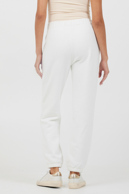 White Vintage Havana White Essentials Fleece Joggers