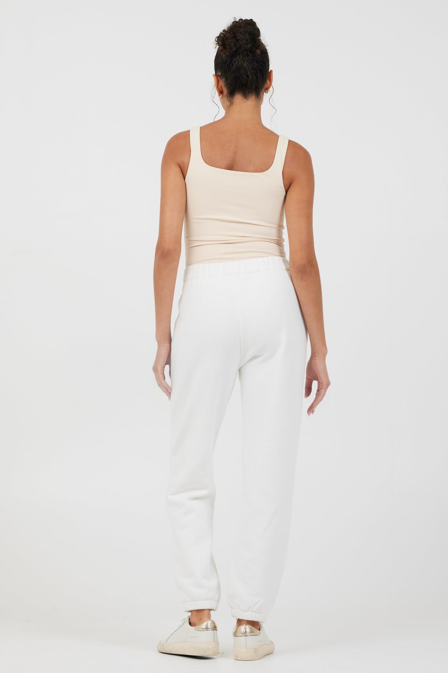White Vintage Havana White Essentials Fleece Joggers