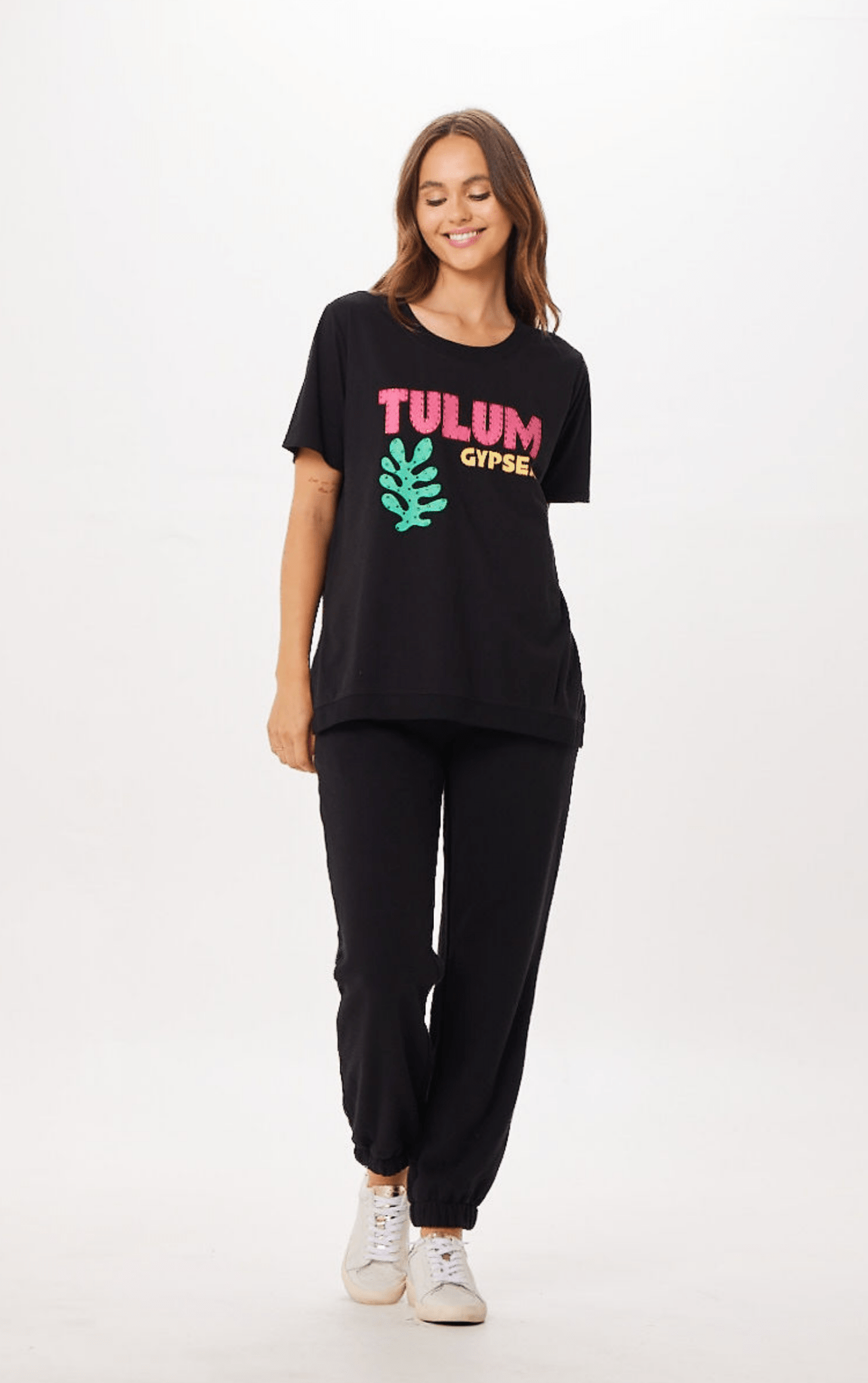 Black Vintage Havana Black Tulum Jet Setter Surf Wash Jogger
