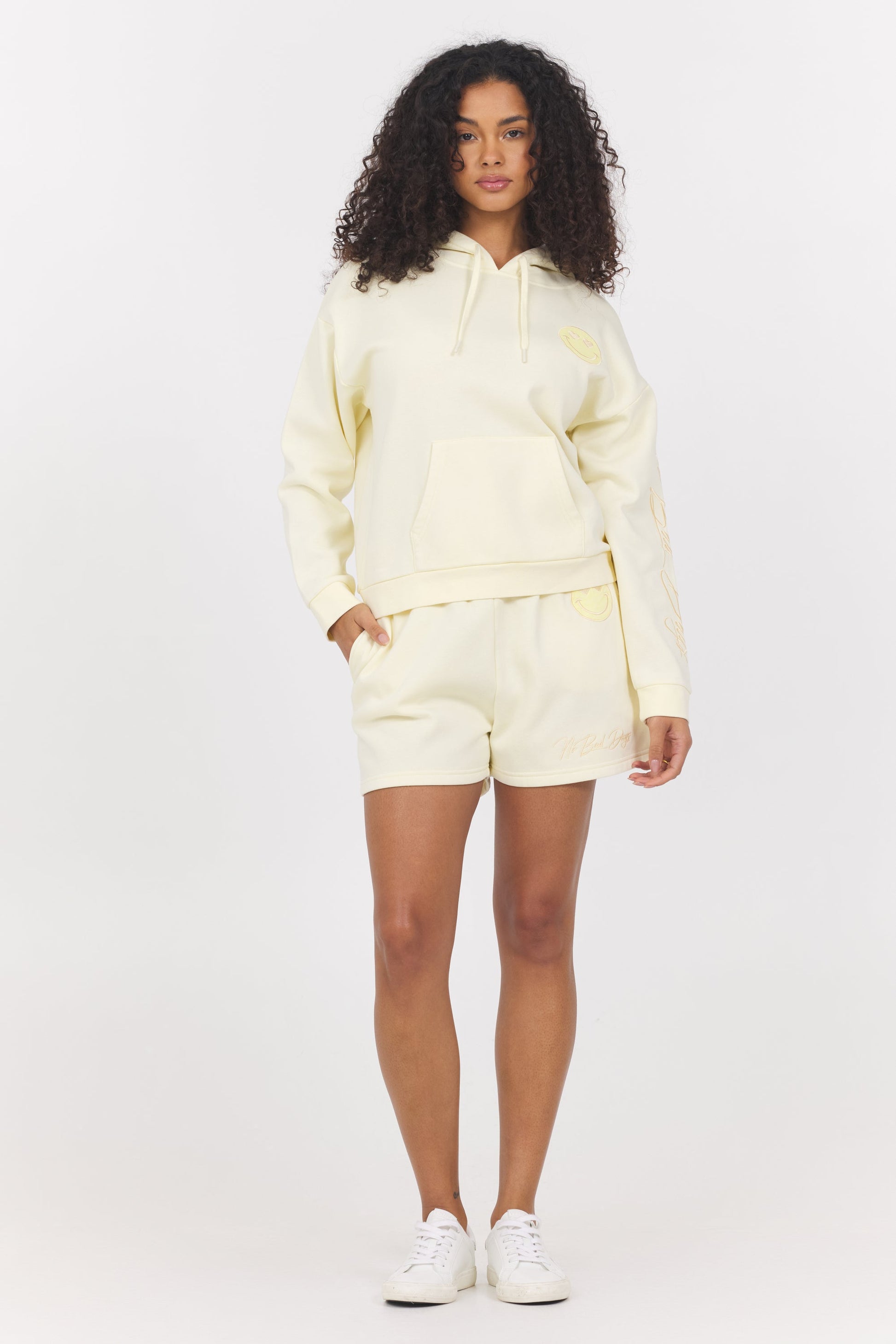 Lemonade Vintage Havana Garment Dye Embroidered Shorts