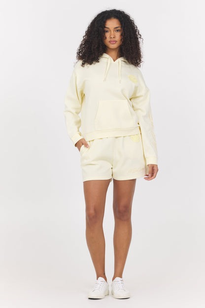 Lemonade Vintage Havana Garment Dye Embroidered Shorts
