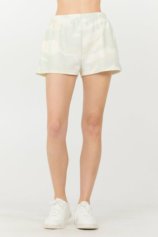 Spring Camo Vintage Havana Spring Camo Printed Cloud Fleece Shorts