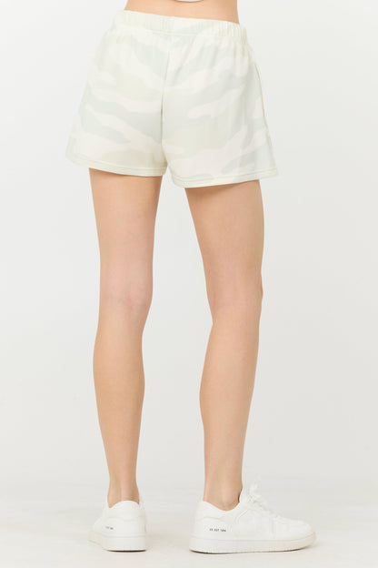 Spring Camo Vintage Havana Spring Camo Printed Cloud Fleece Shorts