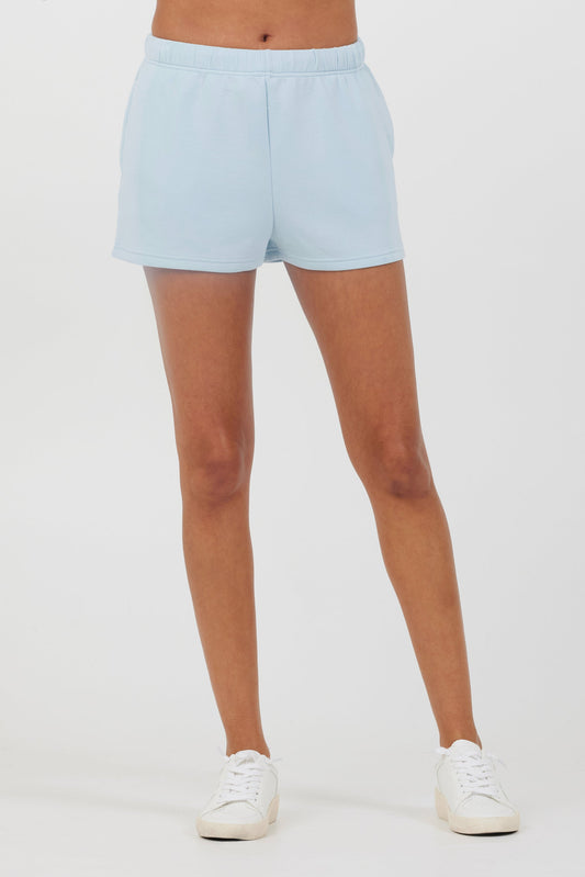 Sailboat Blue Vintage Havana Sailboat Blue Cloud Fleece Shorts