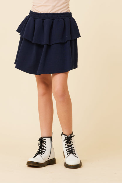 NAVY Vintage Havana Layered Skirt