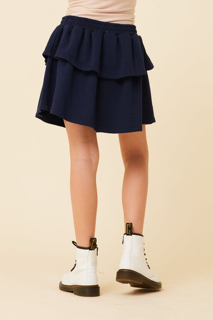 NAVY Vintage Havana Layered Skirt