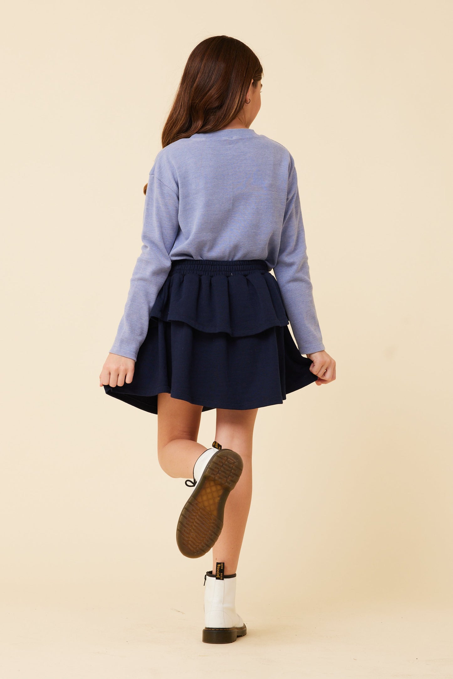 NAVY Vintage Havana Layered Skirt