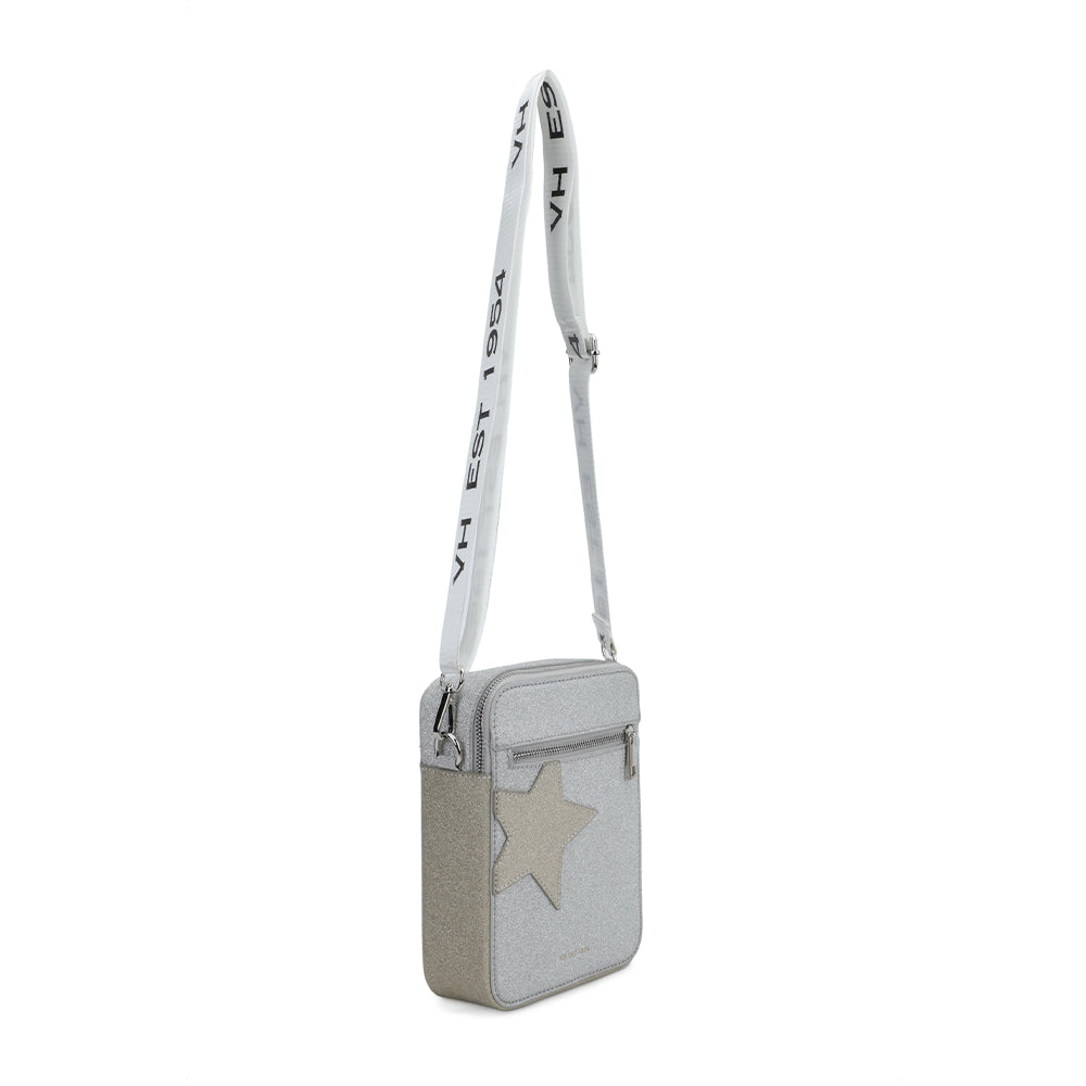 SILVER GOLD/ MET Vintage Havana JOY BAG - SILVER GOLD/ MET