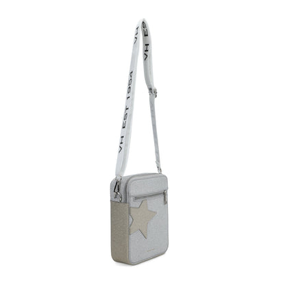 SILVER GOLD/ MET Vintage Havana JOY BAG - SILVER GOLD/ MET