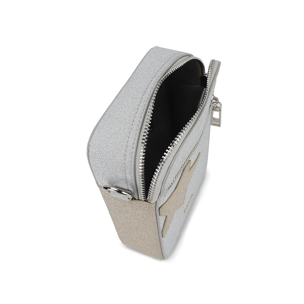 SILVER GOLD/ MET Vintage Havana JOY BAG - SILVER GOLD/ MET