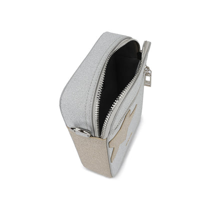 SILVER GOLD/ MET Vintage Havana JOY BAG - SILVER GOLD/ MET