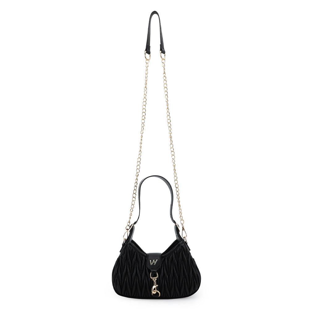 BLACK Vintage Havana AMELIA BAG - BLACK
