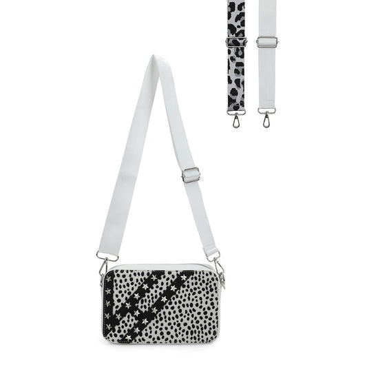 WHITE CHEETAH Vintage Havana JOYCE BAG - WHITE CHEETAH