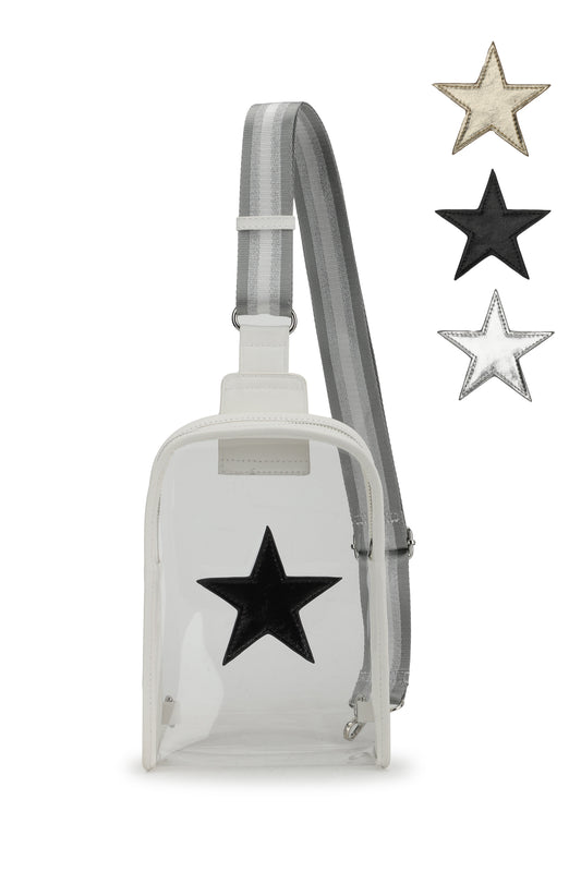 Clear White Vintage Havana Alexa Bag - Clear White