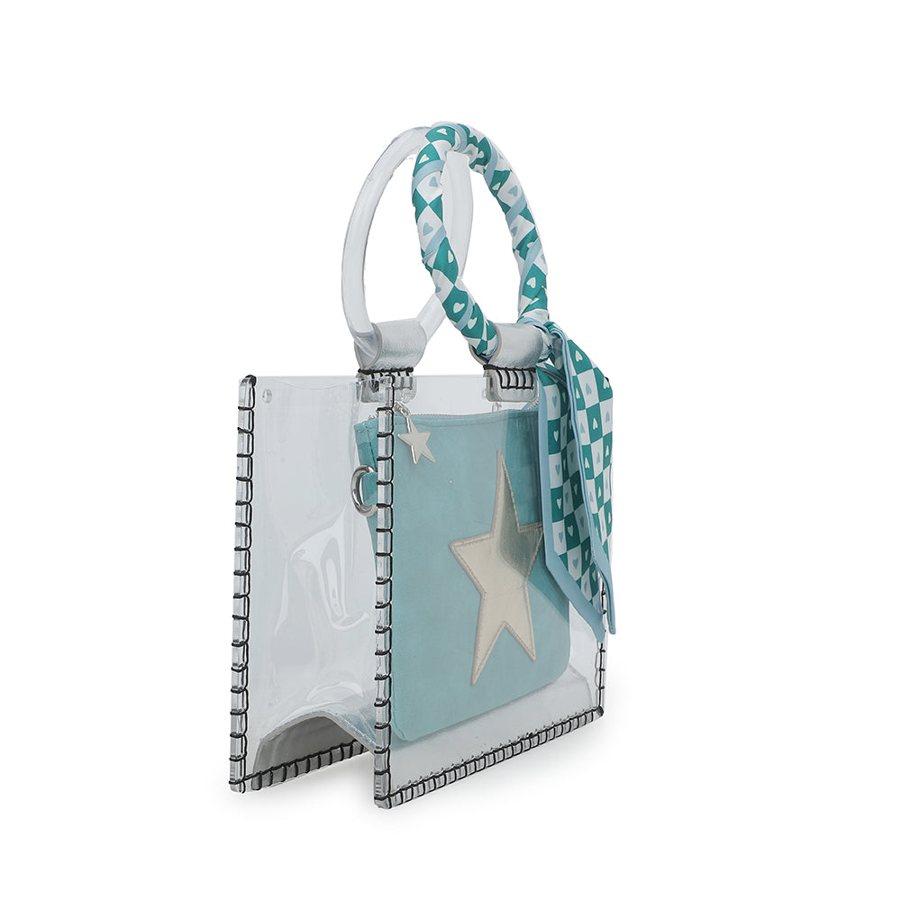 SCARF TURQUOISE Vintage Havana MINI MOLLY - SCARF TURQUOISE