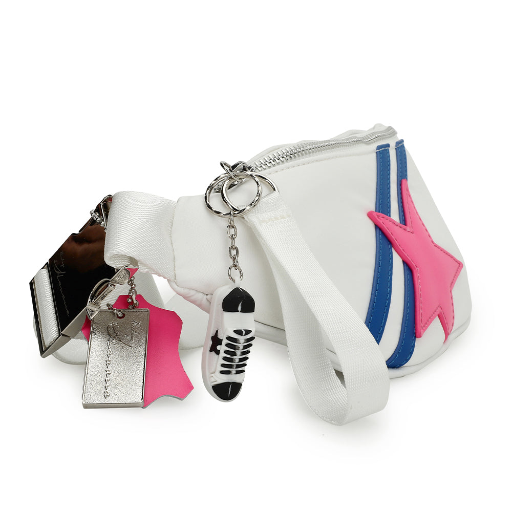 WHITE/BLUE/PINK Vintage Havana SARAH 6 BAG - WHITE/BLUE/PINK