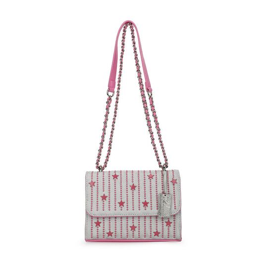 WHITE PINK Vintage Havana OLIVIA BAG-WHITE PINK