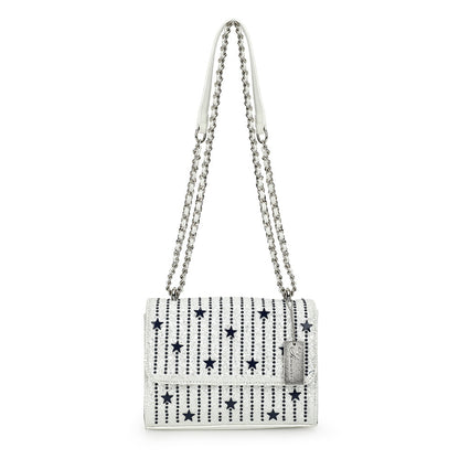 WHITE/ BLUE Vintage Havana OLIVIA BAG- WHITE/ BLUE