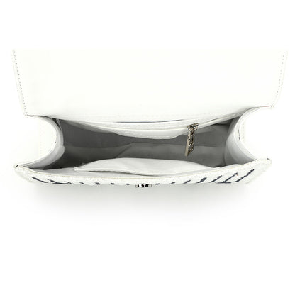 WHITE/ BLUE Vintage Havana OLIVIA BAG- WHITE/ BLUE