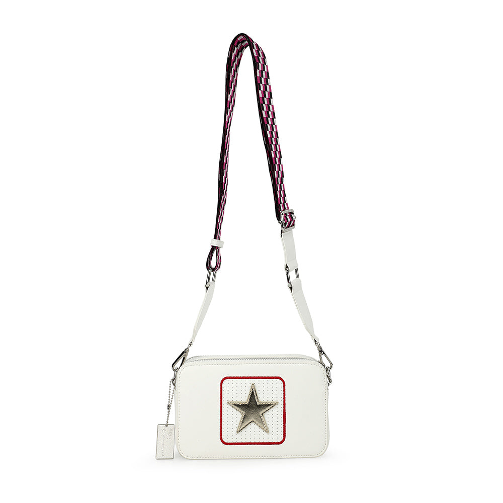 WHITE/ GOLD Vintage Havana LEGEND BAG - WHITE/ GOLD