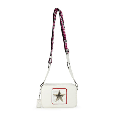 WHITE/ GOLD Vintage Havana LEGEND BAG - WHITE/ GOLD