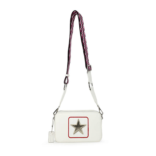 WHITE/ GOLD Vintage Havana LEGEND BAG - WHITE/ GOLD