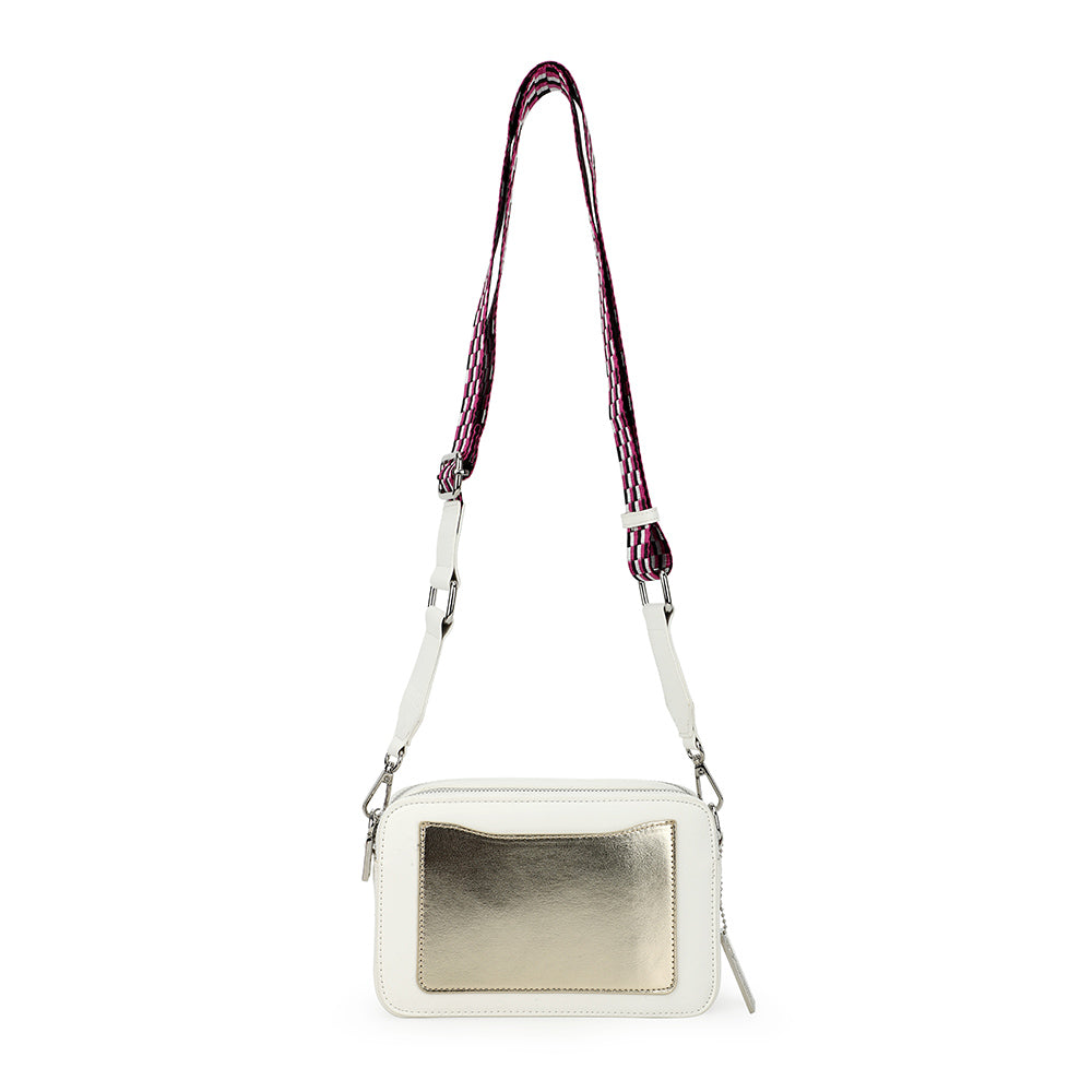 WHITE/ GOLD Vintage Havana LEGEND BAG - WHITE/ GOLD
