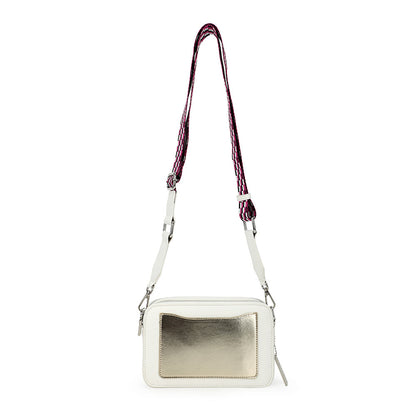 WHITE/ GOLD Vintage Havana LEGEND BAG - WHITE/ GOLD