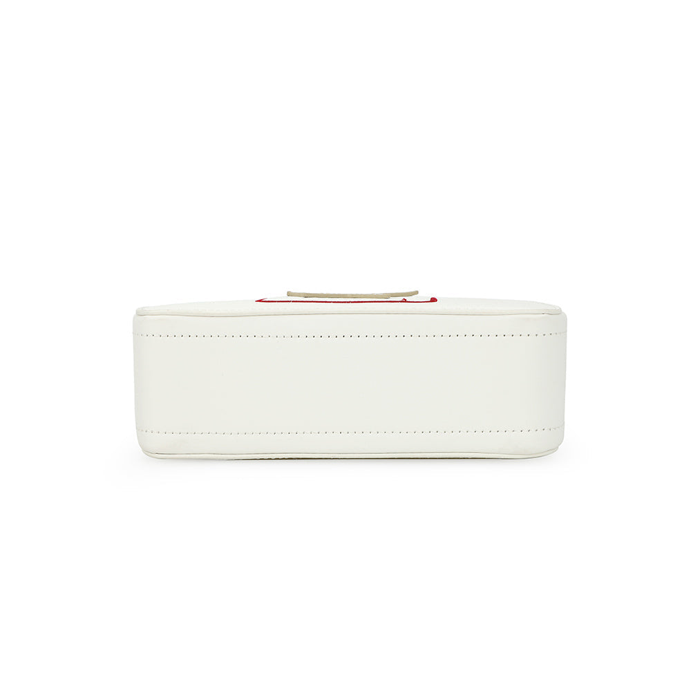 WHITE/ GOLD Vintage Havana LEGEND BAG - WHITE/ GOLD