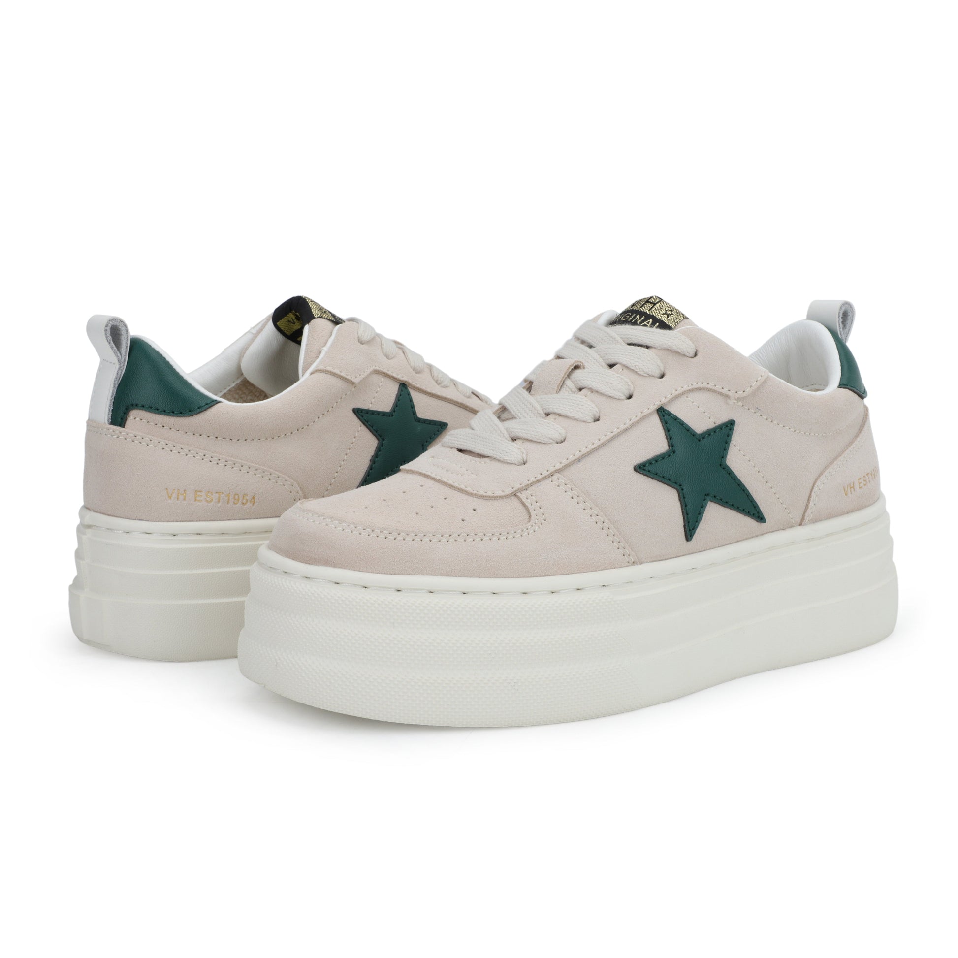 GREY SUEDE GREEN Vintage Havana HUNTER - GREY SUEDE GREEN