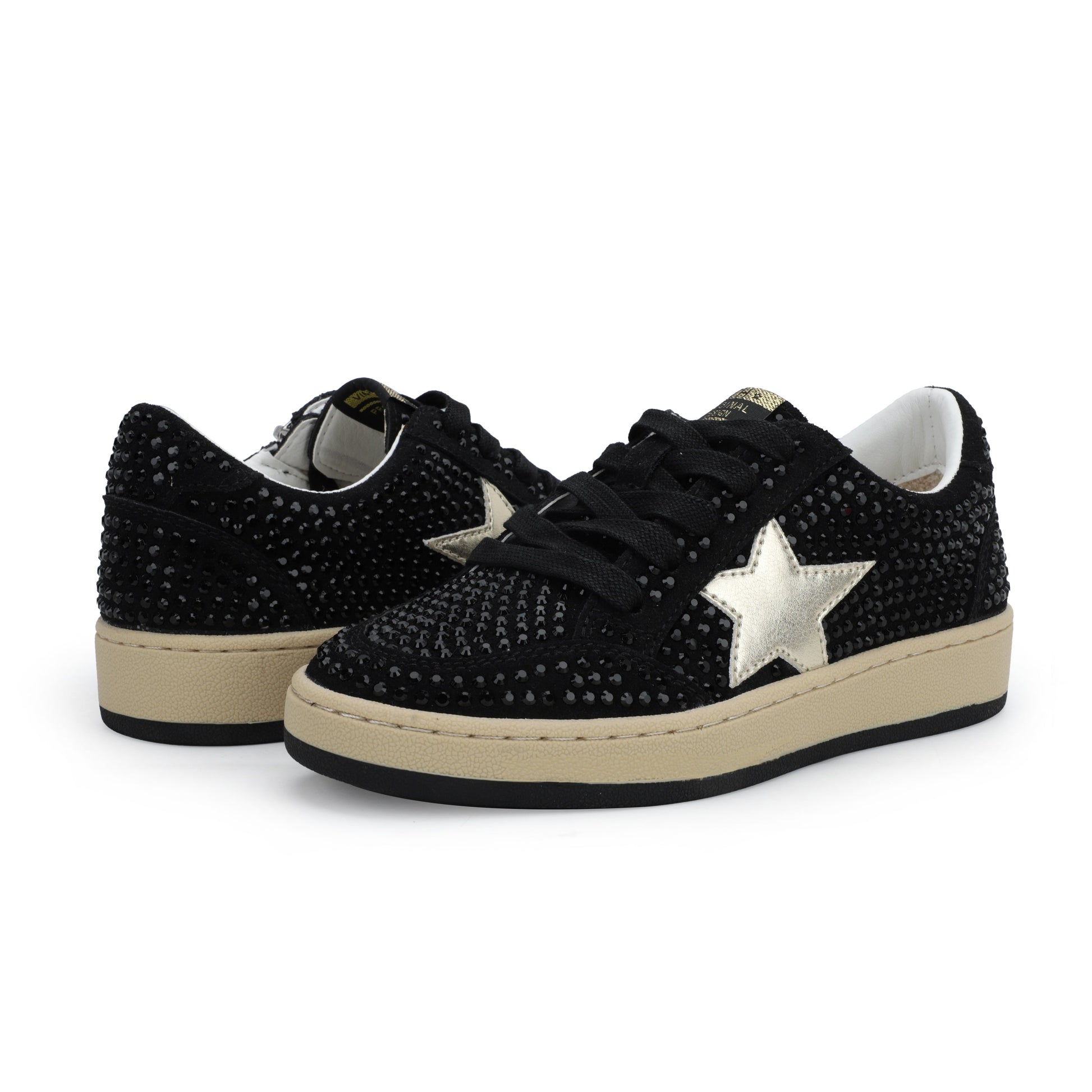 BLACK RHINESTONE Vintage Havana KIDS BRAVO - BLACK RHINESTONE