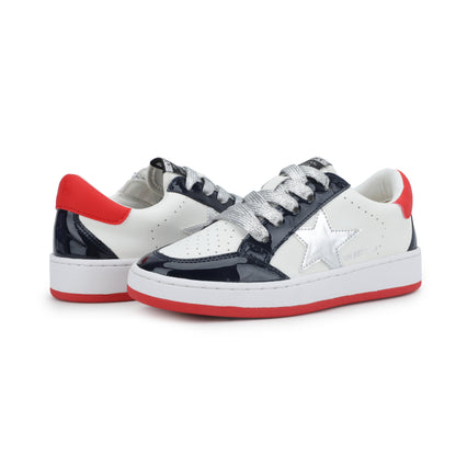 WHITE/ PTTND/ NAVY/ RED Vintage Havana KIDS ARIELLA - WHITE/ PATENT/ NAVY/ RED