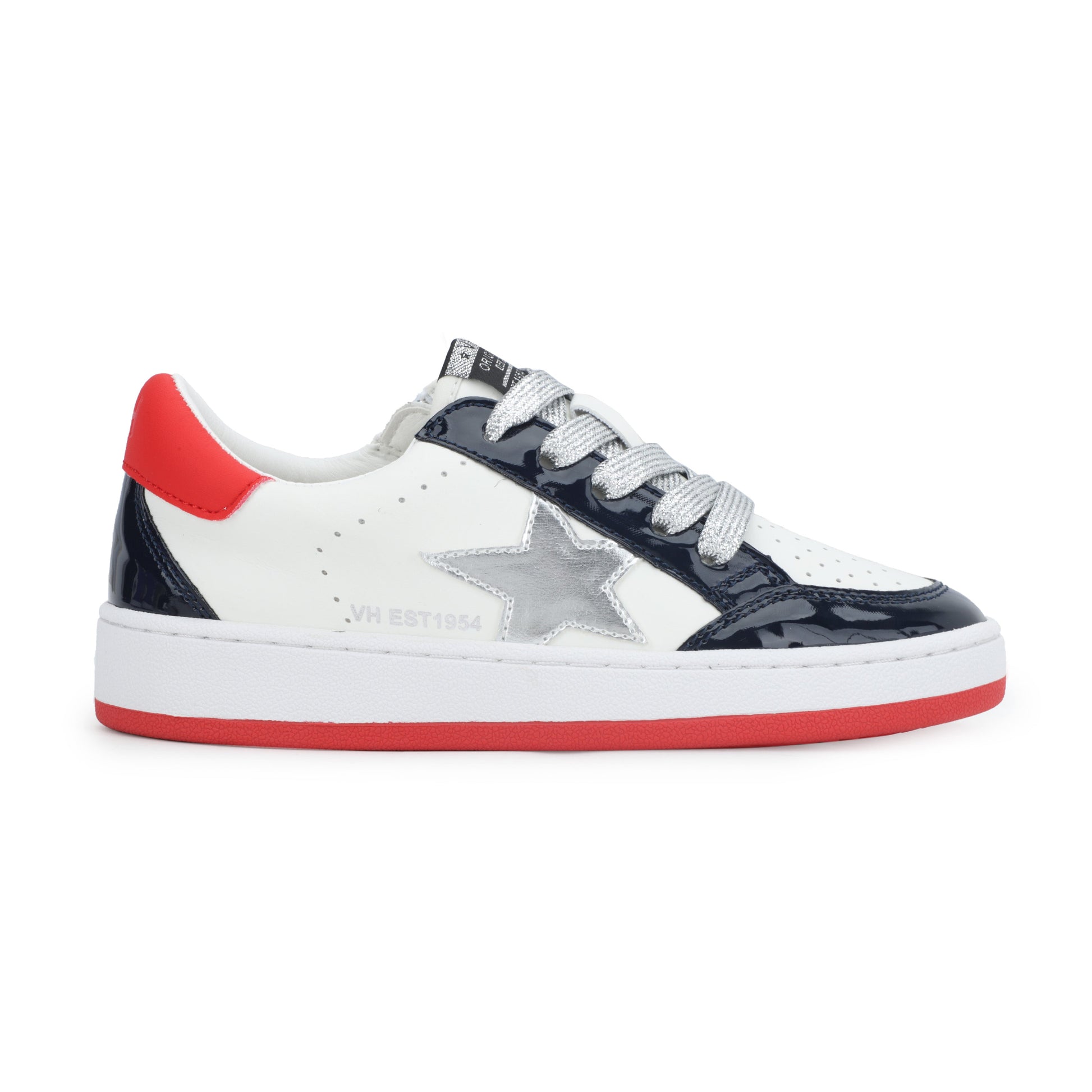 WHITE/ PTTND/ NAVY/ RED Vintage Havana KIDS ARIELLA - WHITE/ PATENT/ NAVY/ RED