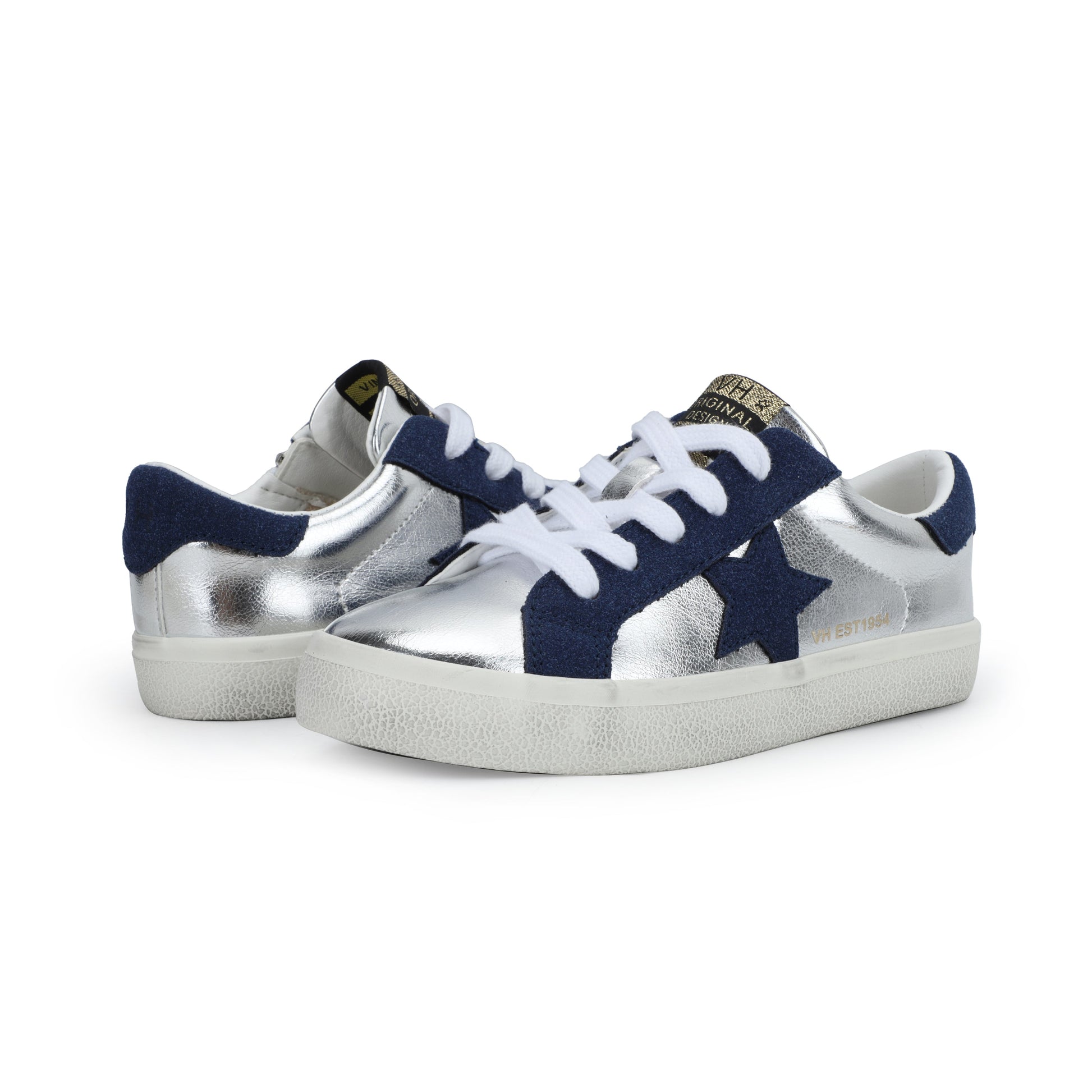 WASHED SILVER/ NAVY Vintage Havana KIDS VAIL - WASHED SILVER/ NAVY