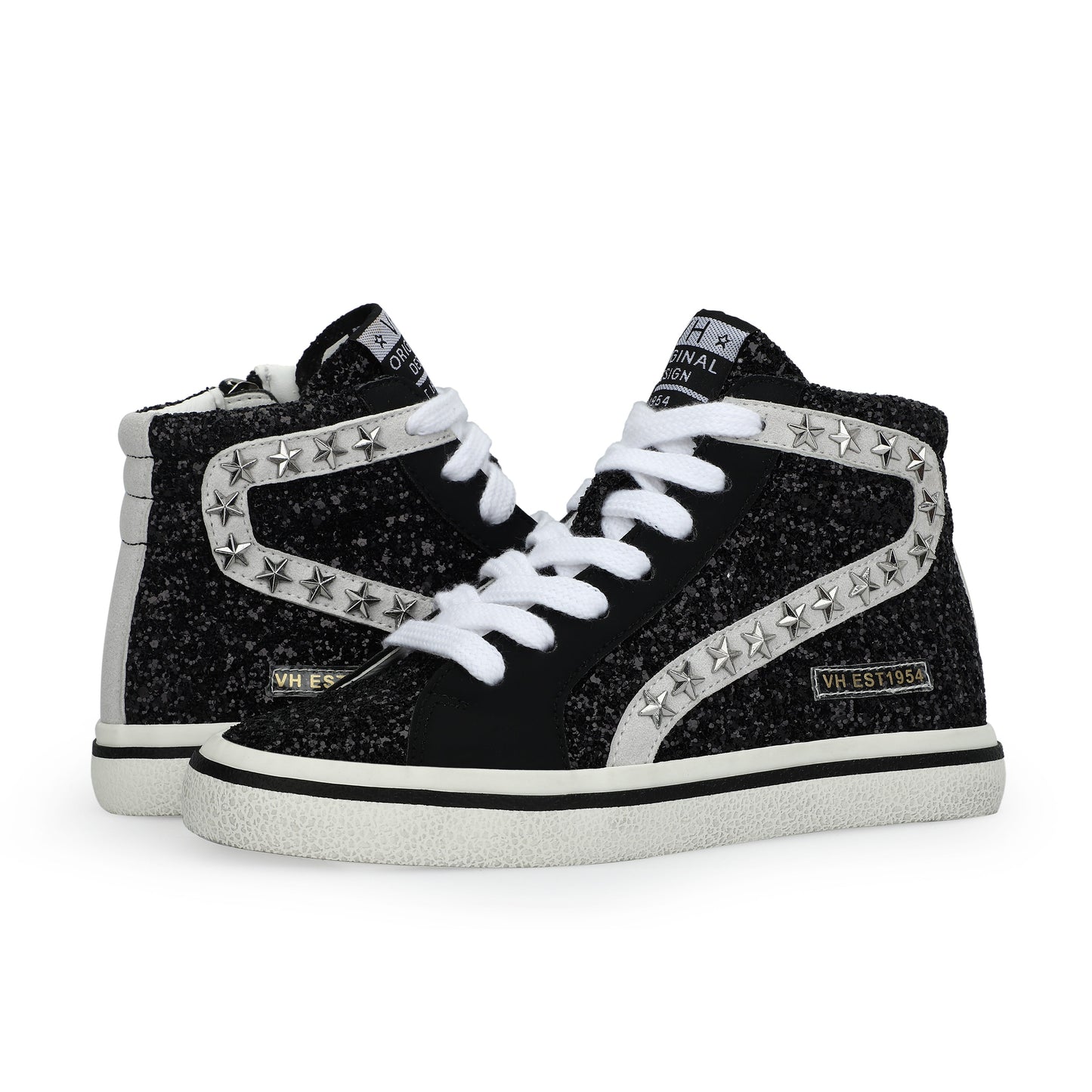 BLACK GLITTER MIX Vintage Havana KIDS RITA - BLACK GLITTER MIX