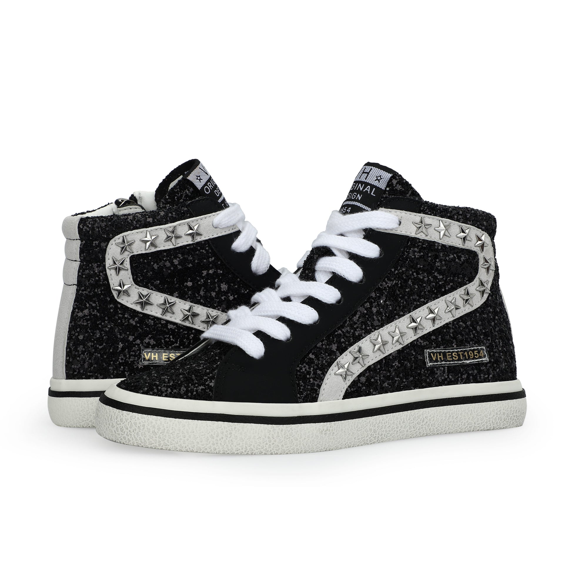 BLACK GLITTER MIX Vintage Havana KIDS RITA - BLACK GLITTER MIX