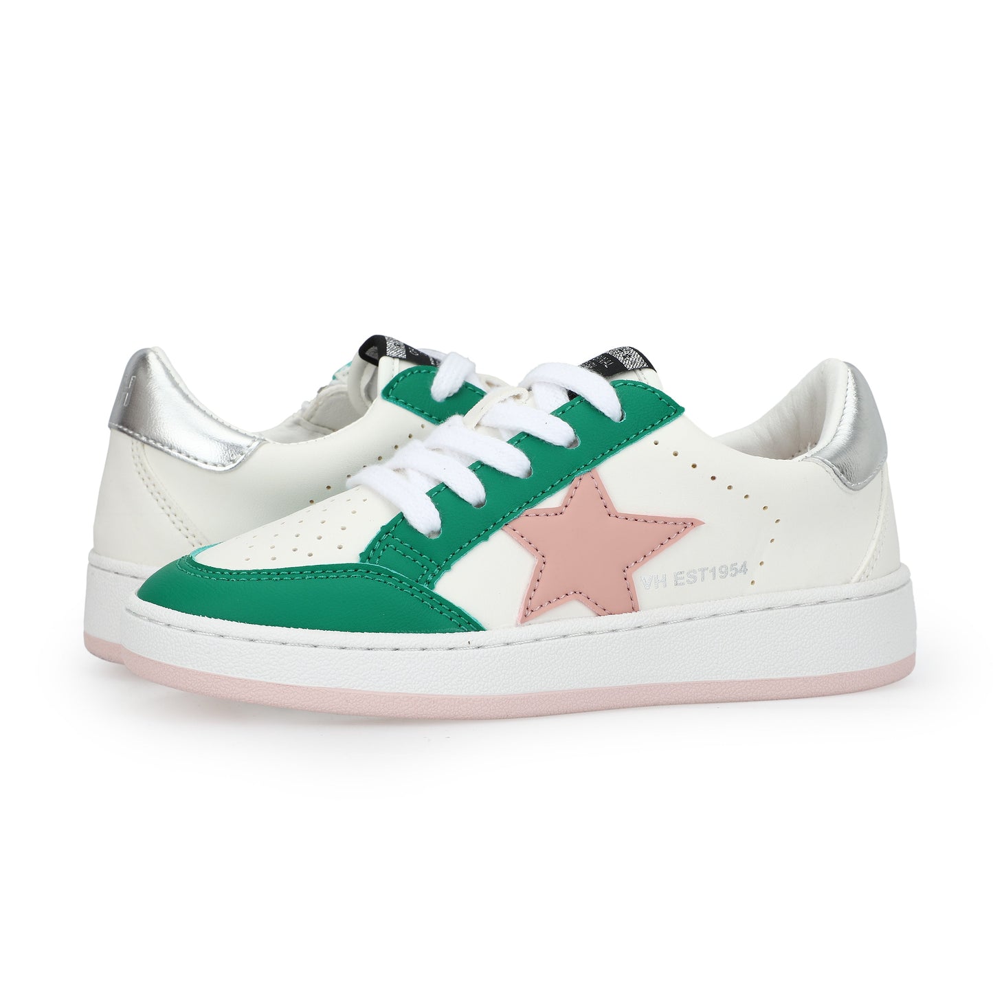 WHITE GREEN PINK Vintage Havana KIDS BETTY - WHITE GREEN PINK