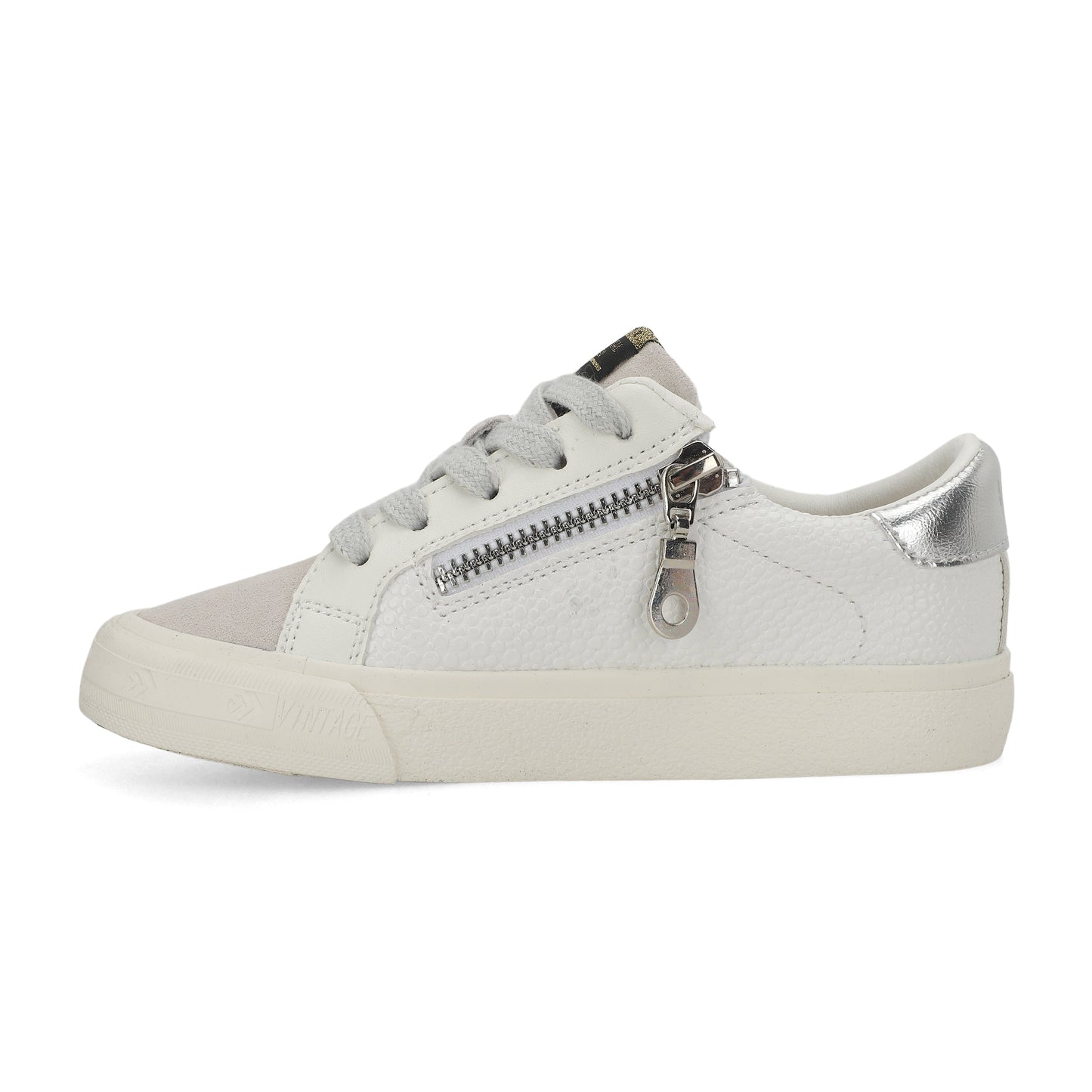 WHITE PEBBLED GREY Vintage Havana KIDS VITA - WHITE PEBBLED GREY