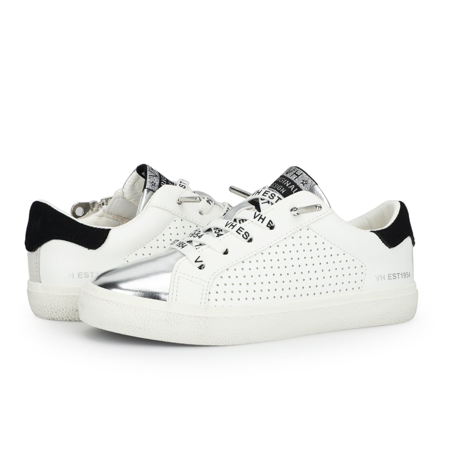 WHITE BLACK PERF MULTI Vintage Havana KIDS RONDA - WHITE BLACK PERF MULTI