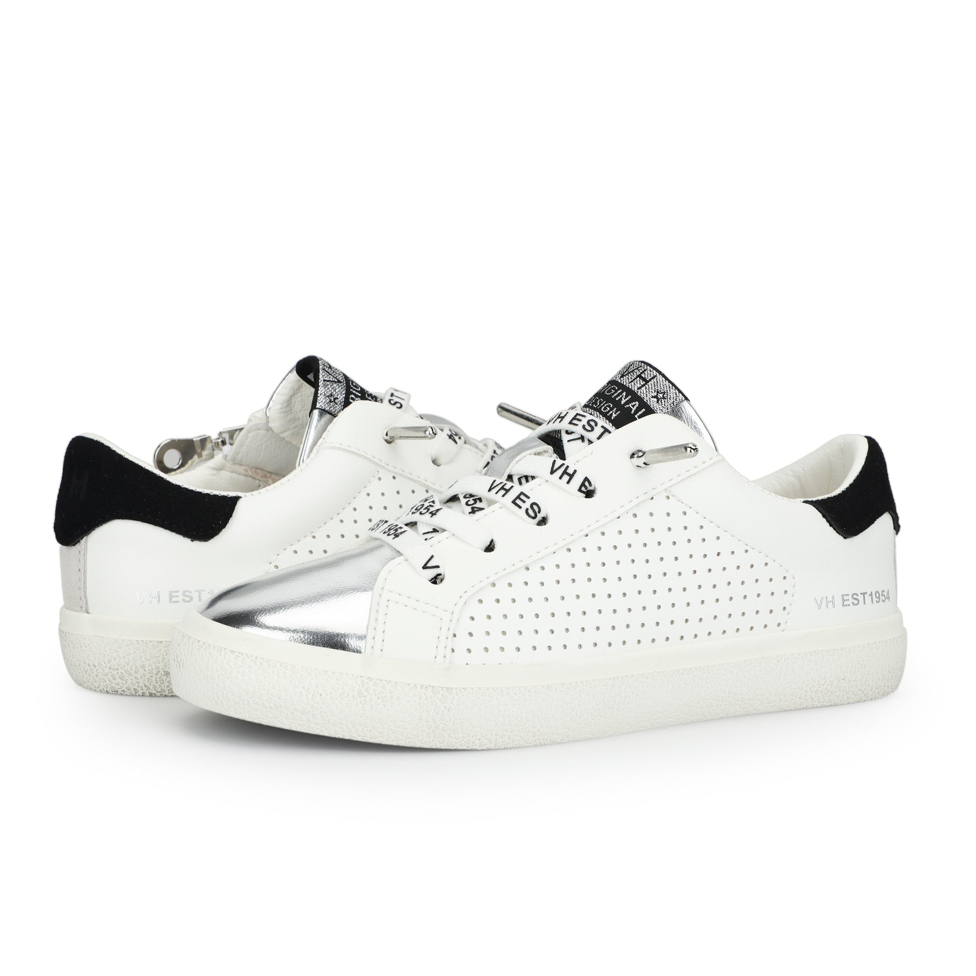 WHITE BLACK PERF MULTI Vintage Havana KIDS RONDA - WHITE BLACK PERF MULTI